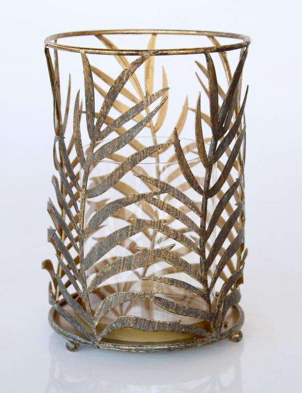 Fine Fern Metal Candle Holder